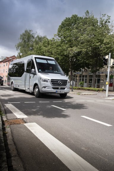 Driving Experience: The new Mercedes-Benz Intouro and Sprinter Minibuses, Ulm/Germany, June 2021