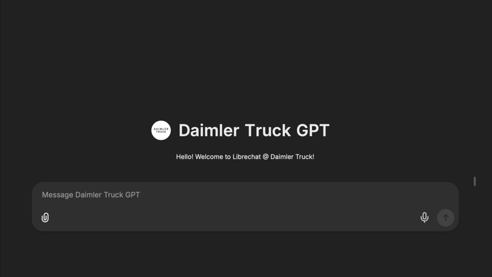 Screenshot Daimler Truck LibreChat