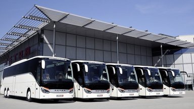 Euroguide erhöht um fünf Setra Busse