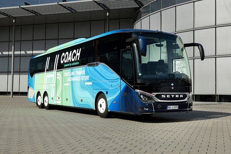 Technologieträger „H₂ Coach“: erster Setra Reisebus fährt mit Brennstoffzelle