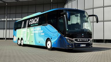 Technologieträger „H₂ Coach“: erster Setra Reisebus fährt mit Brennstoffzelle