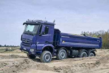 Daimler Nutzfahrzeuge auf der Bauma vom 8. – 14. April 2019 in München