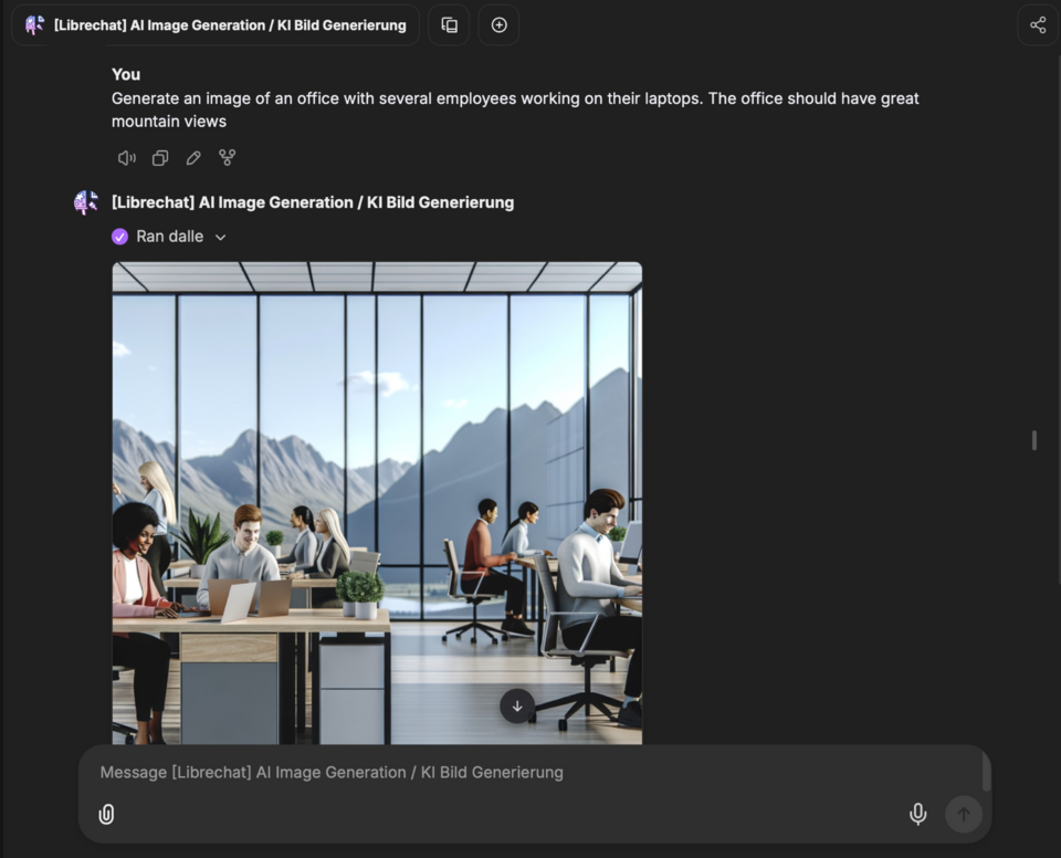 Daimler Truck LibreChat - Image Generation
