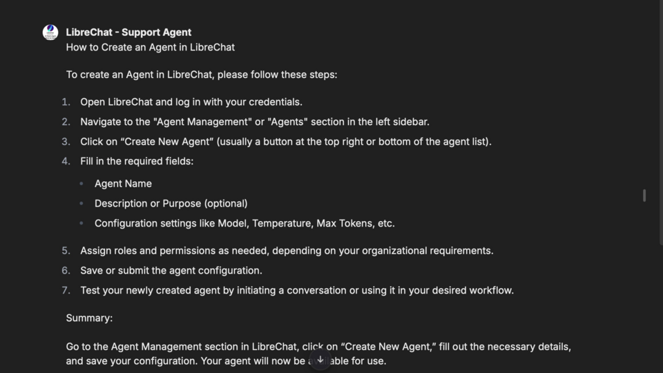 Daimler Truck LibreChat - Support Agent