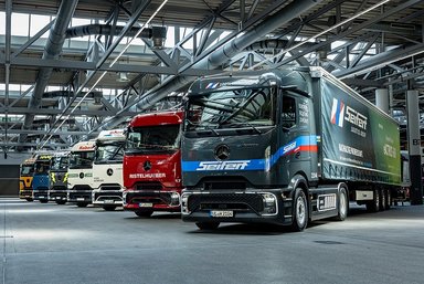 Electrified plant logistics in Wörth: 14 eActros 600 launching on long-haul routes