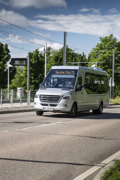 Driving Experience: The new Mercedes-Benz Intouro and Sprinter Minibuses, Ulm/Germany, June 2021