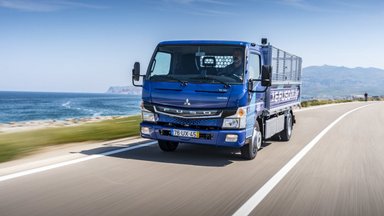 Lissabon mit FUSO eCanter 'grüner' unterwegs