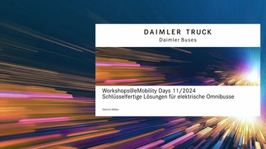 Daimler Buses eMobility Days 2.0 - Workshops