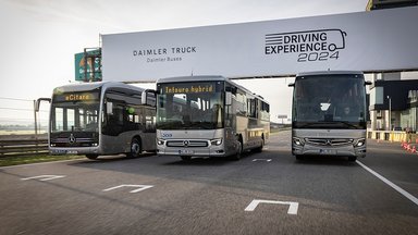 Daimler Buses demonstrates modern safety and drive systems under real-life conditions