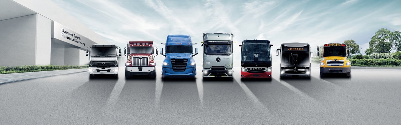 Daimler Truck Brand Range with Financial Services wide