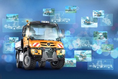 Zuverlässiges Kraftpaket auch fürs Grüne: Mercedes-Benz Special Trucks präsentiert auf der Freilandmesse Demopark die große Vielfalt des Unimog