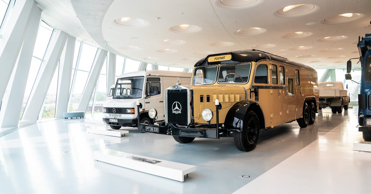 This Mercedes-Benz bus was in service with the Austrian Post until