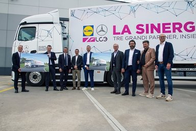 Lidl elektrifiziert sich: Erster eActros 600 an Lidl Italia übergeben