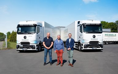 Clever getaktet im Schichtbetrieb: Mercedes-Benz eActros 600 als Ausdauerläufer bei Wessels Logistik