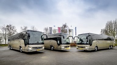 Going the distance: three luxuriously fitted Mercedes-Benz Tourismo L coaches for the Dutch company Autobusbedrijf Doornbos