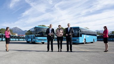 Best connections: 65 Mercedes Benz Intouro intercity buses link Slovenian cities and towns