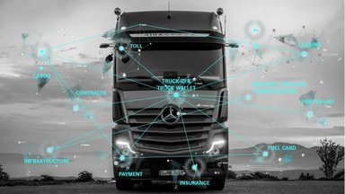 Pilotprojekt: Daimler Trucks bringt Lkw das Bezahlen bei