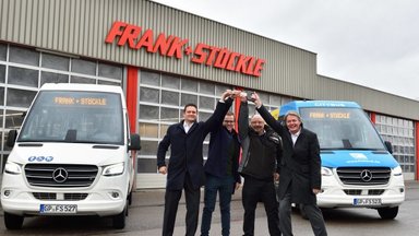Minibus Sprinter City 75: Premiere on Germany's roads: the first Sprinter City 75 from the latest generation hits the road