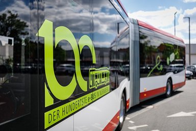VAG Nuremberg’s hundredth electric bus is one of a total of 31 new Mercedes-Benz eCitaro G
