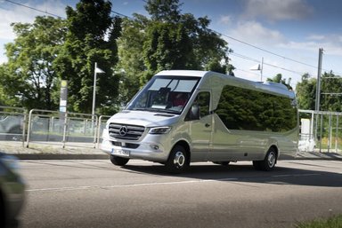 Driving Experience: The new Mercedes-Benz Intouro and Sprinter Minibuses, Ulm/Germany, June 2021