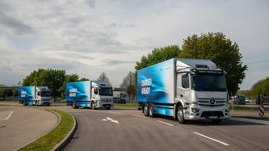 Kickoff for the eActros Roadshow: Across Europe with All-electric Trucks 