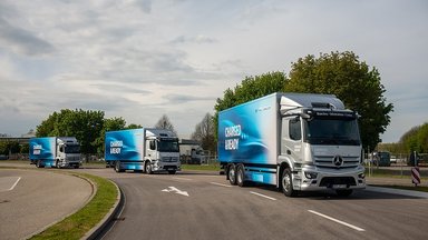 Startschuss für die eActros-Roadshow: quer durch Europa mit vollelektrischen Lkw