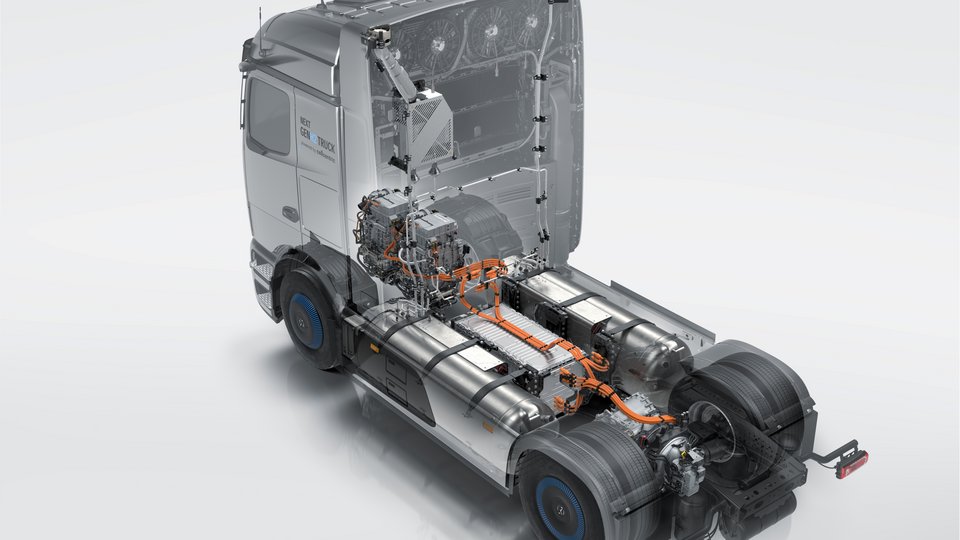 X-Ray of the Fuel Cell Truck Powertrain