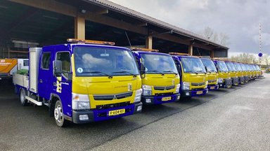 Zwölf FUSO Canter für die niederländische Gemeinde Houten