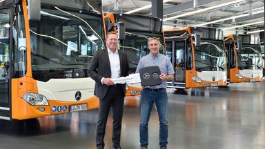 Mercedes-Benz Citaro hybrid: RNV verbessern Ökobilanz der Stadtbusflotte