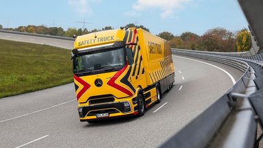 Warum dieser Lkw von Mercedes-Benz Leben retten kann – neuer „Safety Truck“ auf Basis des eActros 600