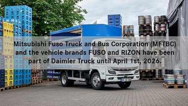 Daimler Truck brand FUSO: all-electric eCanter convinces beverage retailer in daily home-delivery business