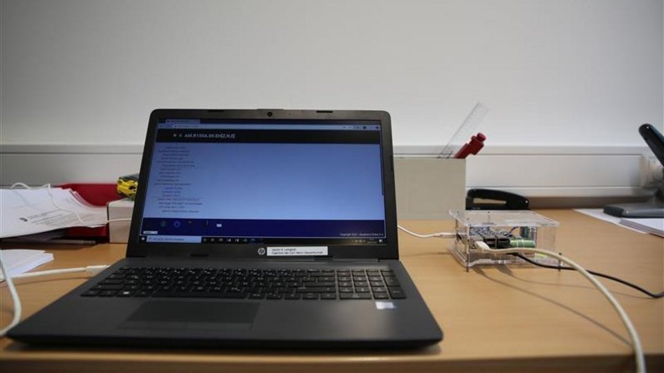 An installed raspberry shake