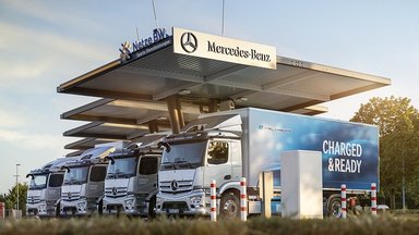 An easy gateway to electric mobility: Mercedes-Benz Trucks opens charging park for customers in Wörth