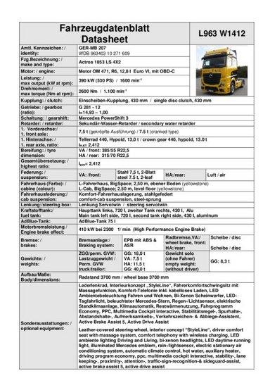 Mercedes-Benz Actros L 963 W1412