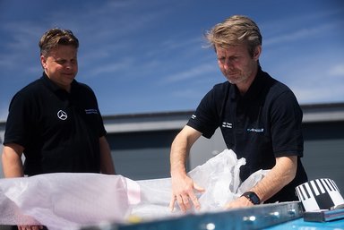 Sicherer unterwegs mit Hochvolt: Hohe passive Sicherheit des Mercedes-Benz eActros 600 in Crash-Tests bestätigt