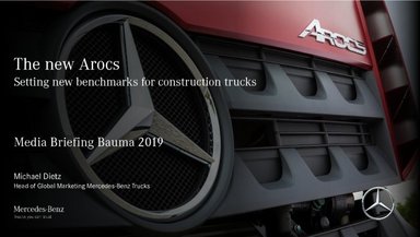 The new Arocs – Media Briefing Bauma 2019