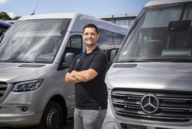 Driving Experience: The new Mercedes-Benz Intouro and Sprinter Minibuses, Ulm/Germany, June 2021