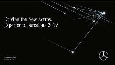 Driving the new Actros. JXperience Barcelona 2019
