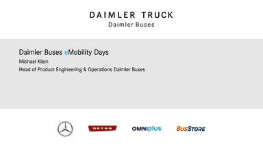Presentation_Daimler Buses eMobility Days_M.Klein