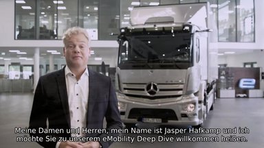 GERMAN: The Mercedes-Benz eActros &amp; e-Mobility at DB Schenker