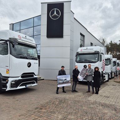 Großauftrag in Polen: Kawczyński Logistics erhält 75 der neuesten Mercedes-Benz Actros L mit ProCabin