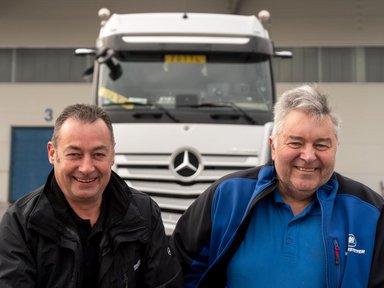 Mehr Sicherheit durch teilautomatisiertes Fahren: Spedition Wagenstetter aus Forsting in Oberbayern testete den Active Drive Assist im neuen Actros