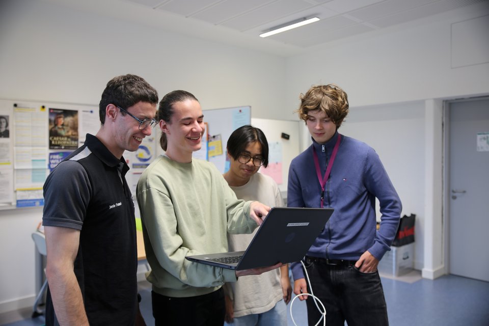 One group decides to use the teachers’ copy room