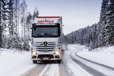 Transport Vähälä - Winterfahrerprobung Finnland