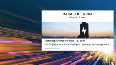 Daimler Buses eMobility Days 2.0 - Workshops