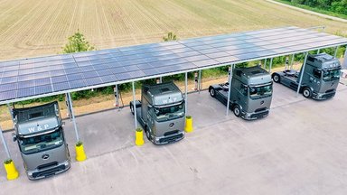 E-Mobilität in Unterfranken: Spedition W&P verstärkt Flotte mit 20 Mercedes-Benz eActros 600 und eröffnet Ladepark mit 56 Ladepunkten