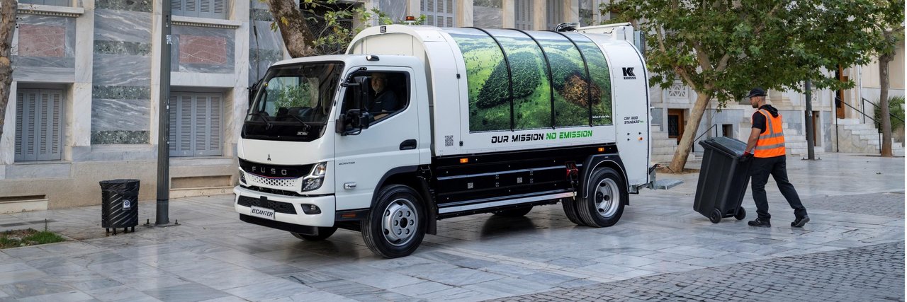 FUSO eCanter waste collection