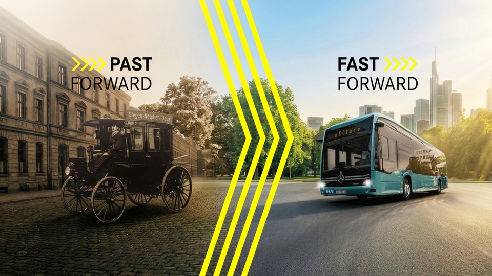 Daimler Truck "Past forward. Fast forward": First bus and eCitaro