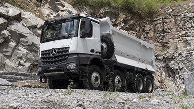 Mercedes-Benz Arocs 8x4 with special adaptions for Latin America is now available to customers directly from Brazilian production