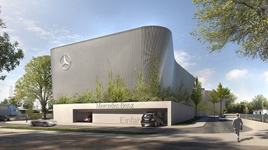 Spatenstich für 470 neue Parkplätze: Mercedes-Benz Werk Mannheim baut neues Parkhaus für Mitarbeiter